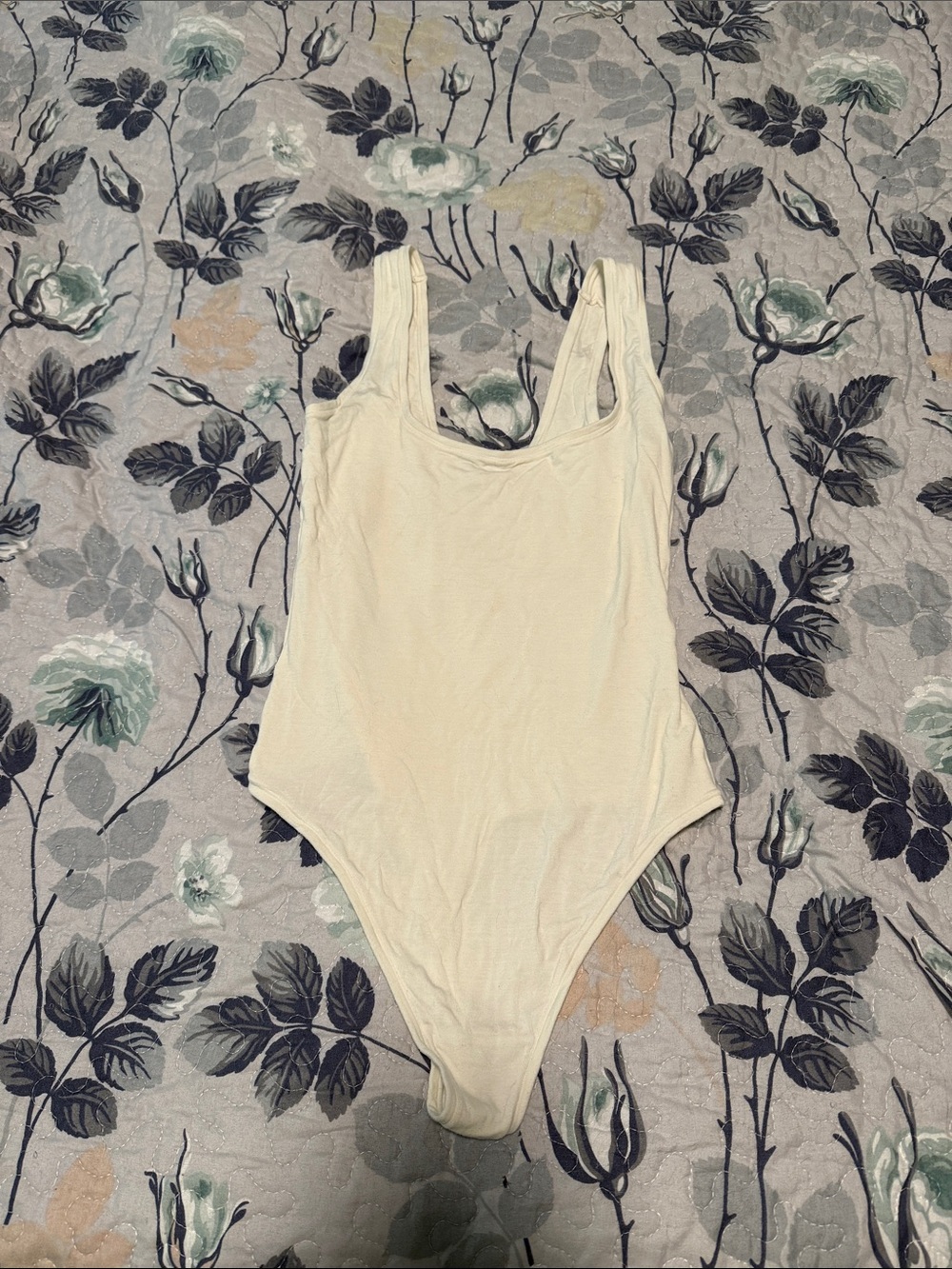 Cream Parade Thong Bodysuit